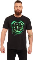 Marvel The Hulk Heren Tshirt -XXL- Punch Zwart