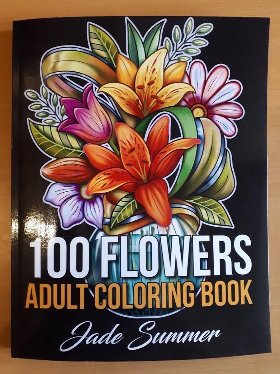 bol.com | 100 Flowers Adult Coloring Book - Jade Summer