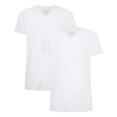 Comfortabel & Zijdezacht Bamboo Basics Vinn - Bamboe T-shirts (Multipack 2 stuks) Heren - Korte Mouwen - Slim Fit - Wit - XL