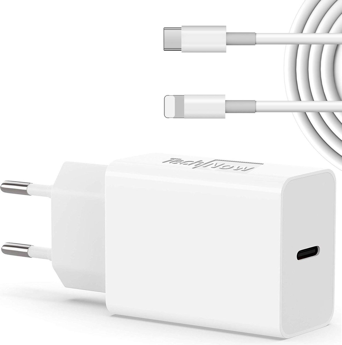 Snellader Oplader voor iPhone 20W - Oplader Kabel voor iPhone Oplaadkabel -  USB C... | bol