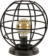 Straluma  “Globe”  Tafellamp - 1xE27- Metaal - Zwart - Modern