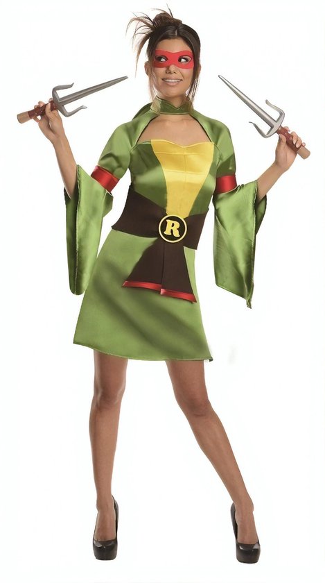 TMNT Lady Raphael - Kostuum Volwassenen - Maat S - 34/36 - Carnavalskleding