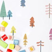 Muurstickers/Raamstickers - Kinderkamer & Babykamer - Wanddecoratie - Kerstbomen/Kerst/Bomen - 18 stuks