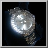 Luxury Crystal horloge met veel strass, geheel metaal