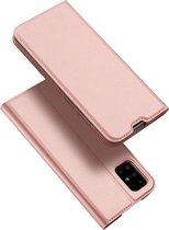 Luxe roze goud agenda wallet hoesje Telefoonhoesje geschikt voor Samsung Galaxy A51