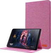 Samsung Galaxy Tab A 10.1 (2019) hoes - Book Case met Soft TPU houder - Roze