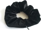 Jumalu pocket scrunchie velvet haaraccessoires - zwart