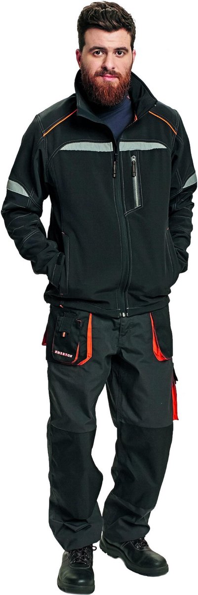 Softshell jas Emerton 3XL Antraciet
