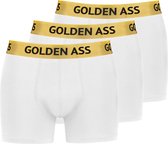 Golden Ass - 3-Pack heren boxershort wit XS