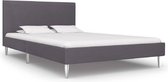 Bedframe Grijs Stof (Incl LW Anti kras Vilt) 140x200 cm - Bed frame met lattenbodem - Tweepersoonsbed Eenpersoonsbed