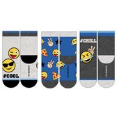 Unisex Emoji sokken | 3 paar | Maat 23 - 26