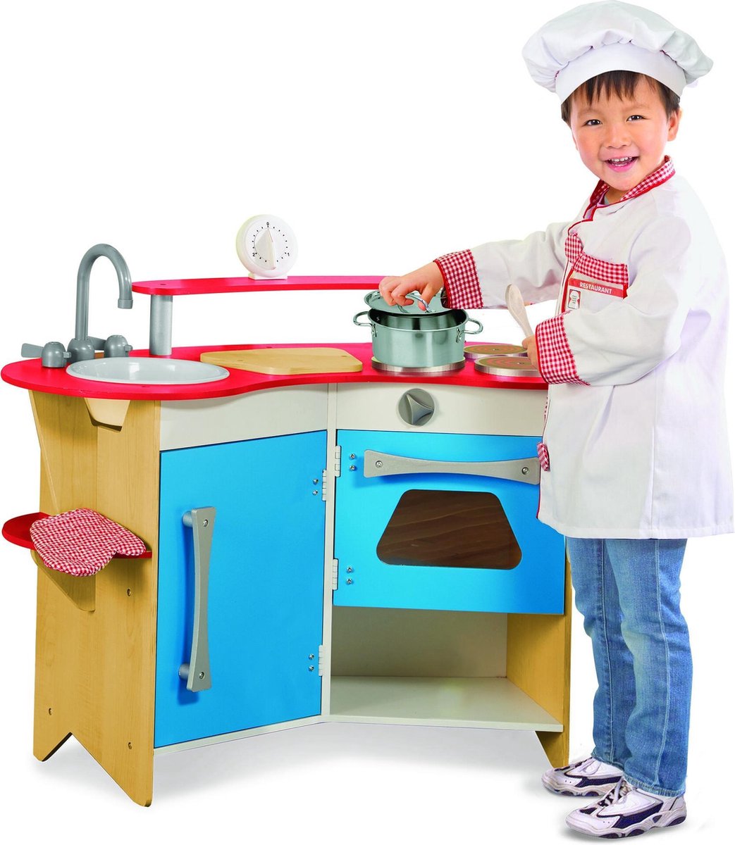 Melissa & Doug - Cooks Corner Houten Keuken