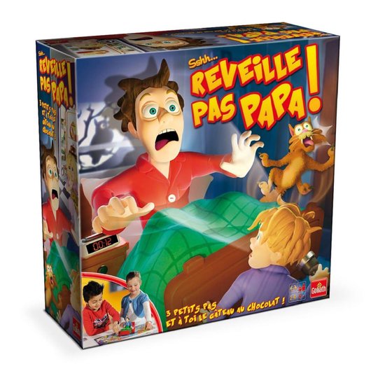 Jeu De Société 'Réveille Pas Papa !' – Version Avec éléments 3D Pour Enfants Dès 4 Ans, 2 à 6 Joueurs