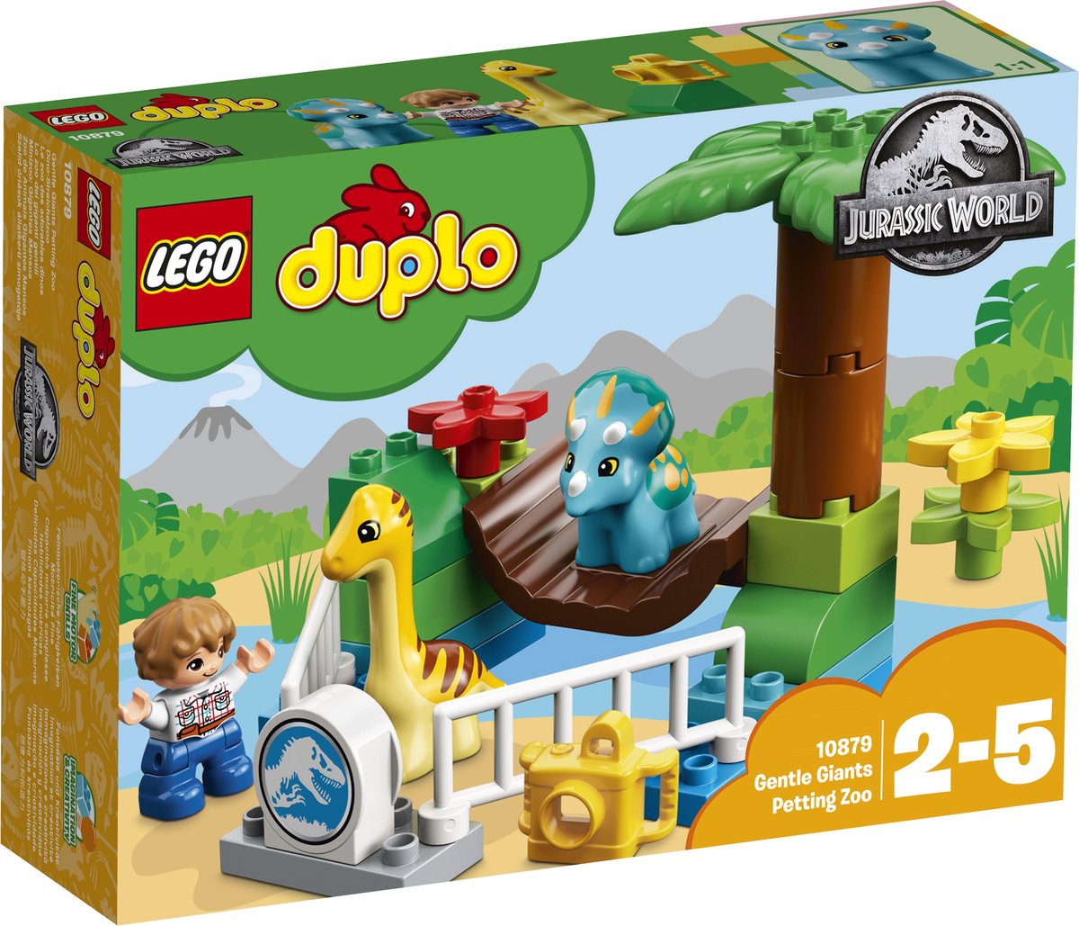LEGO DUPLO Jurassic World Kinderboerderij met Vriendelijke Reuzen - 10879 |  bol.com