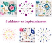Edelsteen- en inspiratiekaarten | 6 stuks | 14,7 x 14,7 cm | set 2
