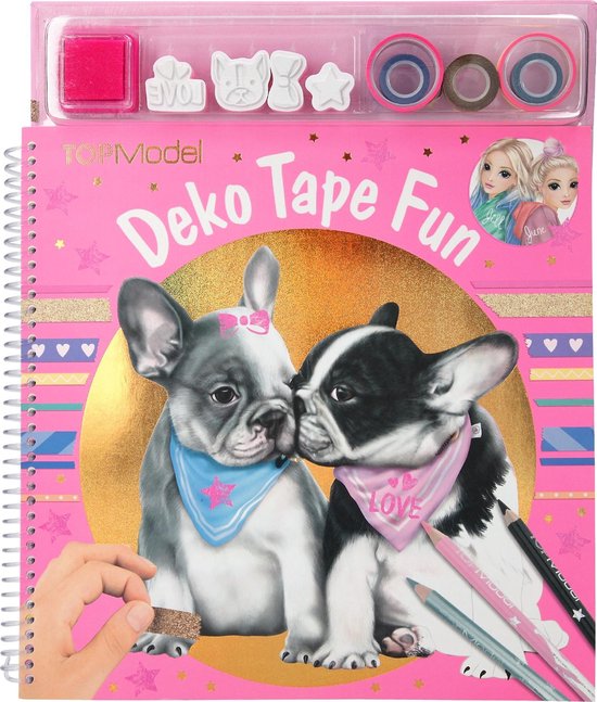 Afbeelding van het spel Depesche TOPModel kleurboek met masking tape DOG