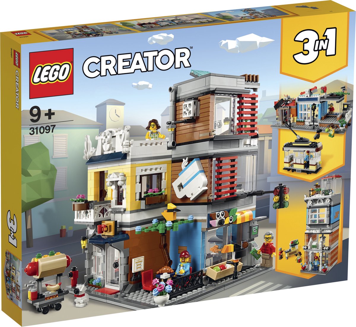 LEGO Creator Woonhuis, Dierenwinkel & Café 31097