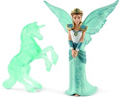 foto van Schleich bayala - MOVIE Eyela met eenhoorn ijssculptuur - Speelfiguur - Kinderspeelgoed voor Jongens en Meisjes - 5 tot 12 jaar