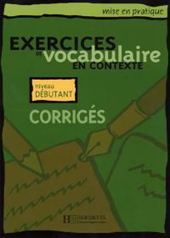 Exercices De Vocabulaire En Contexte - cover