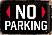 No Parking Metalen Wandbord 20x30 cm