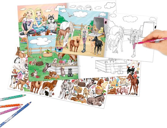 Thumbnail van een extra afbeelding van het spel Depesche Miss Melody Colouring Book With Animals