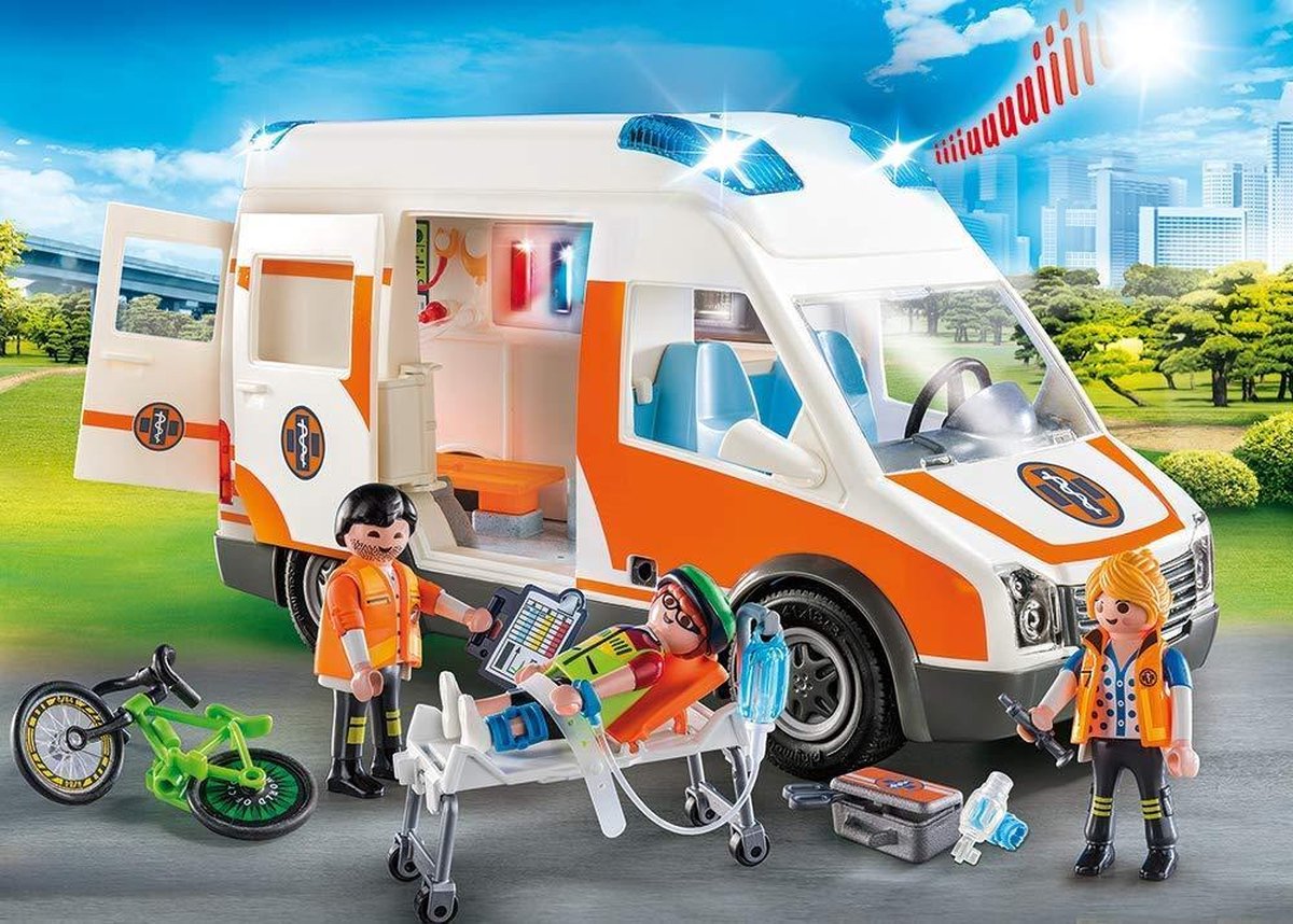 bol.com | PLAYMOBIL City Life Ambulance en ambulanciers - 70049