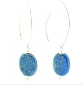 KIYAYO Lange oorbellen Lapis Lazuli