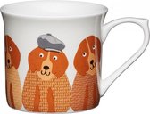 Set van 6 - Mok Honden - Porselein, Fine Bone China - 300ml - KitchenCraft