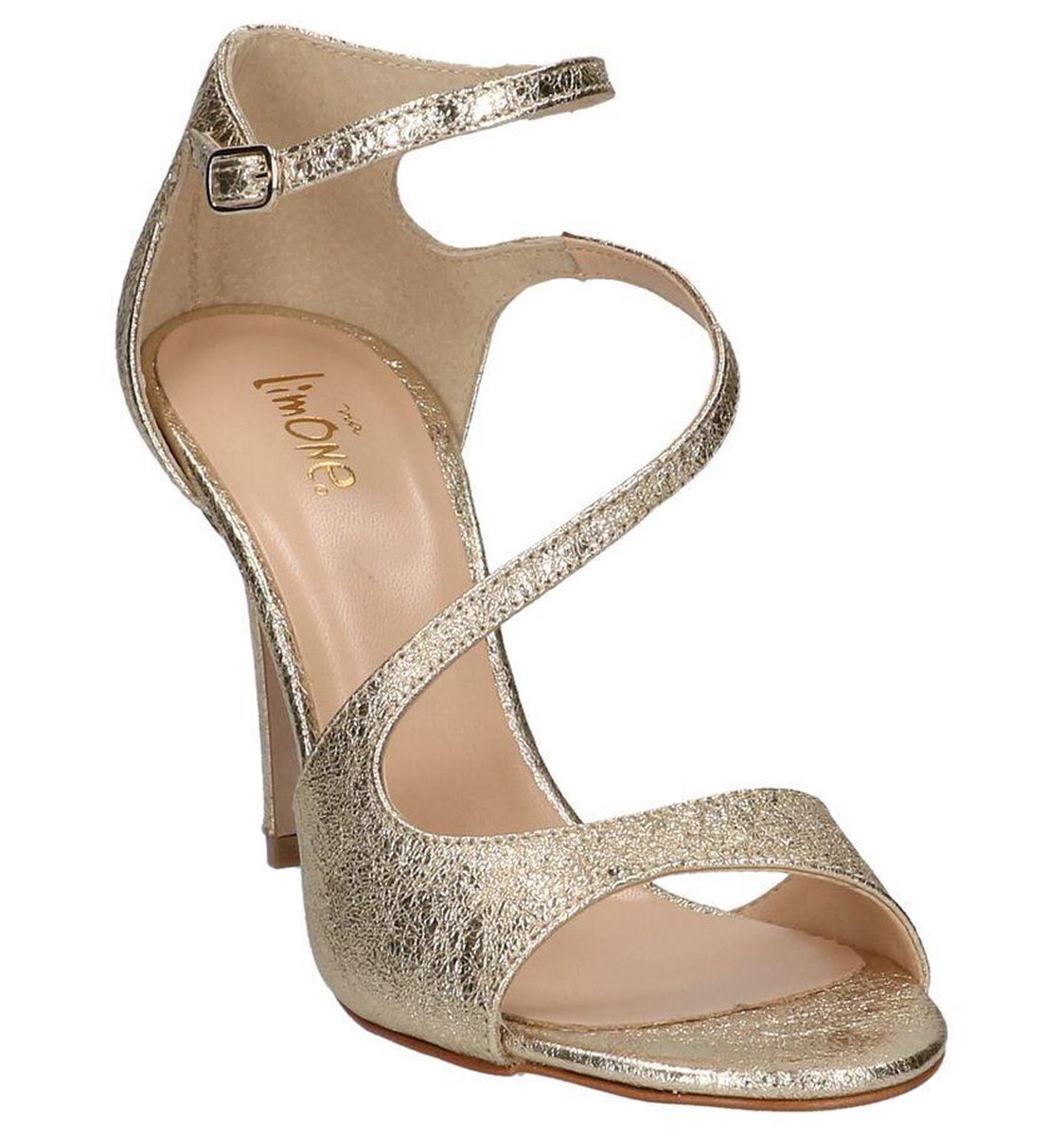 Via Limone Gouden Sandalen High Heels Dames 41 | bol.com