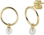 Sparkle14 Oorhangers Parel - Goud