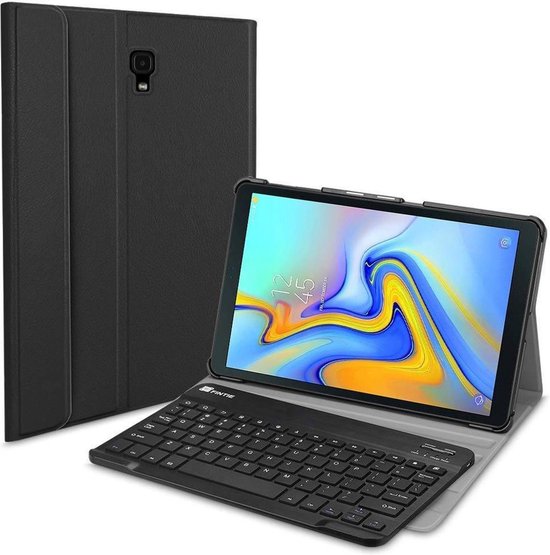Tablet2you Samsung Galaxy Tab A 2016 toetsenbord in Leren Hoes - Zwart 10.1 | bol.com