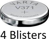 4 stuks (4 blisters a 1 st) Varta V371 Single-use battery SR69 Zilver-oxide