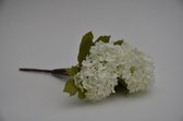 Kunstbloemen En Overige - Snowball Bush X5 Cream 30cm
