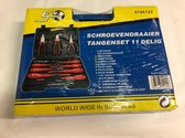Schroevendraaier- en tangenset 11 delig
