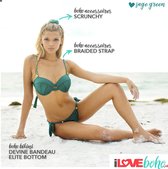 BOHO Bikini Top - Ibiza - devine bandeau – groen - sage green - XL - Cup D