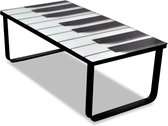 Salontafel Zwart Piano (Incl dienblad) glas - woonkamer tafel - decoratie tafel - salon tafel - wandtafel - Koffietafel