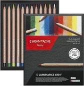 Caran d'Ache Luminance 6901® kleurpotloden, doos 12 stuks