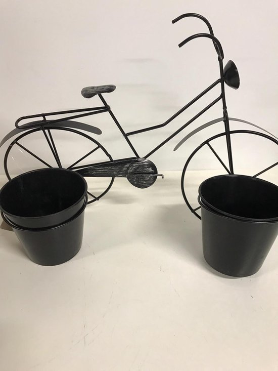media Beeldhouwwerk de studie Decoratie fiets bloempot | bol.com