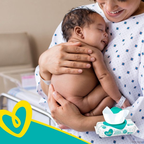 Pampers Sensitive lingettes douces pour bébé pour peaux sensibles