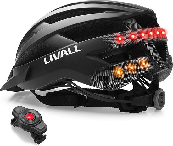 Spookachtig landelijk Extreem belangrijk KW® Fietshelm Zwart met ingebouwde verlichting 58-62cm | Smart Helm met...  | bol.com