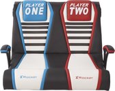 X Rocker - Dual Rivals Gaming Stoel - Blauw Rood