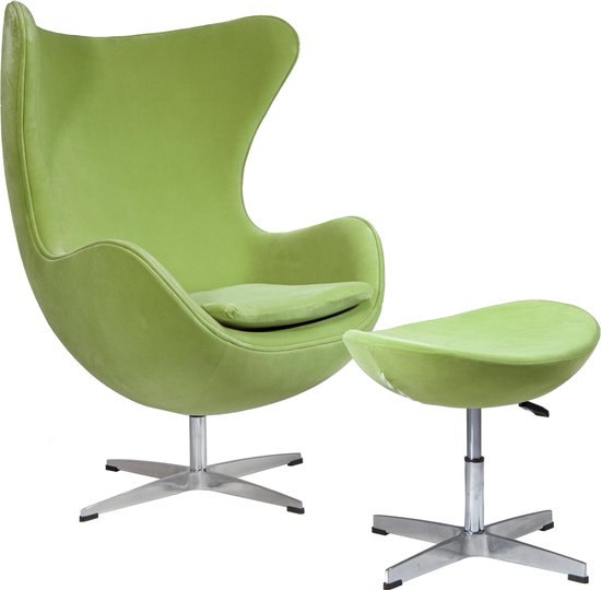 Fauteuil - Egg Chair Greve - LiL Design - Groen | bol.com
