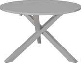 Eettafel Grijs (Incl LW Klok) Rond - Dineertafel - Eet tafel - Eetkamertafel - Woonkamer tafel