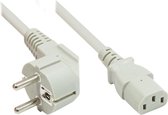 Good Connections Apparaatsnoer met rechte C13 plug en haakse stekker - 3x 0,75mm / grijs - 1,8 meter