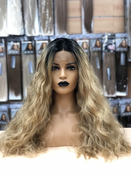 Pruiken dames/ Synthetic fiber ombre front wig-Beyonce | bol.com