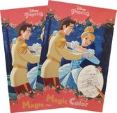 2 Toverblokken Disney Prinsessen - 2 krasblokken Princess - kinder kleurboek