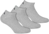 Fila - Invisible Socks 3-Pack - Unisex Sokken - 43-46 - Grijs