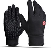 Commodus - Sport handschoenen - maat L - Zwart - Antislip - Waterafstotend - Winddicht - Thermo - Windafstotend - Touchscreen