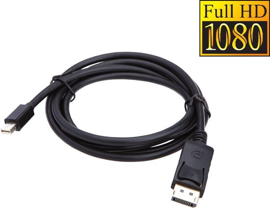 GOLD PLATED Mini Displayport (Thunderbolt) Naar HDMI Kabel / Adapter / Converter Mini Display Port To HDMI (Male) Voor Apple / Mac / Macbook - 3 meter - Zwart - AA Commerce