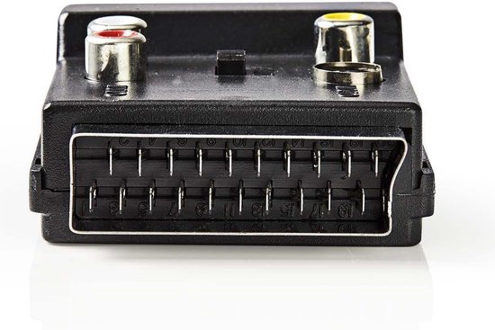 S/CONN Distributore SCART A 5 Porte – Adattatore Da Spina A 5 Prese, Lunghezza 0.5m, Tutti I Contatti Attivi